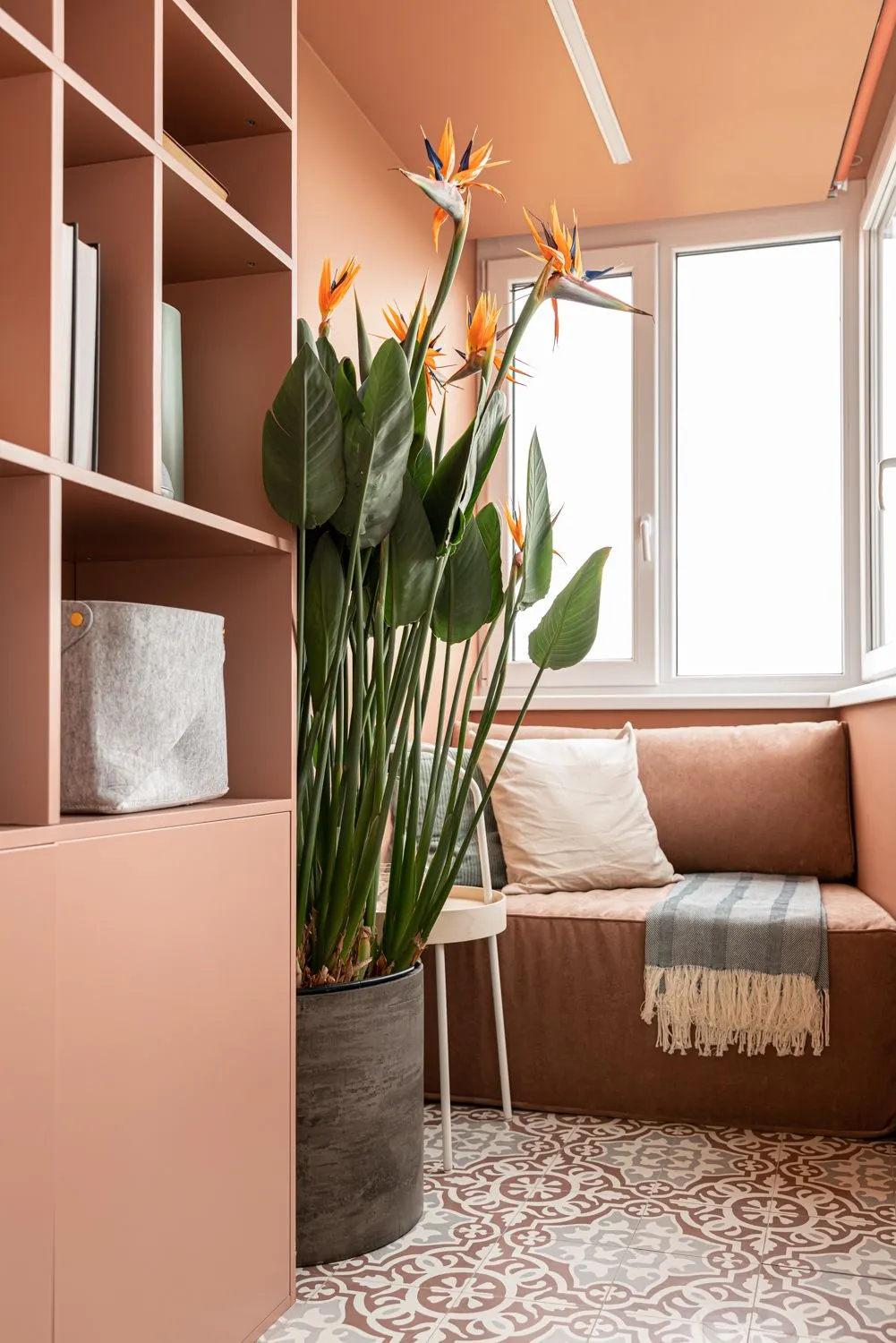 Cylinder concrete dark grey